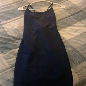 Elegant Navy Blue Women's Dress